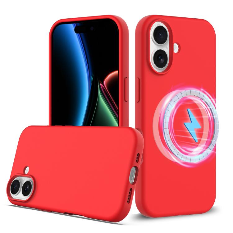 For iPhone 17 Shockproof Silicone Magsafe Phone Case(Red) - iPhone 17 Cases by buy2fix | Online Shopping UK | buy2fix