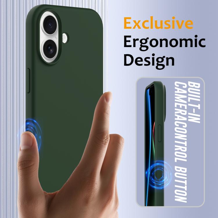 For iPhone 17 Shockproof Silicone Magsafe Phone Case(Dark Green) - iPhone 17 Cases by buy2fix | Online Shopping UK | buy2fix