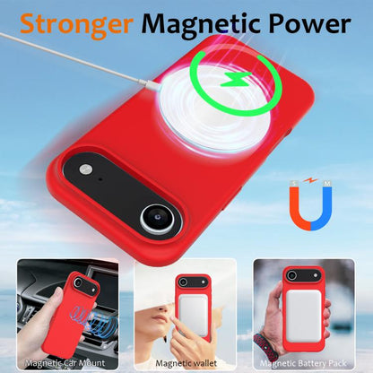 For iPhone Air Shockproof Silicone Magsafe Phone Case(Red) - iPhone Air Cases by buy2fix | Online Shopping UK | buy2fix