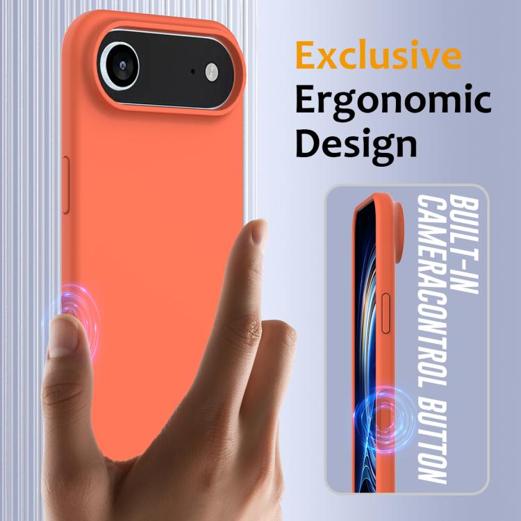 For iPhone Air Shockproof Silicone Magsafe Phone Case(Gold Orange) - iPhone Air Cases by buy2fix | Online Shopping UK | buy2fix