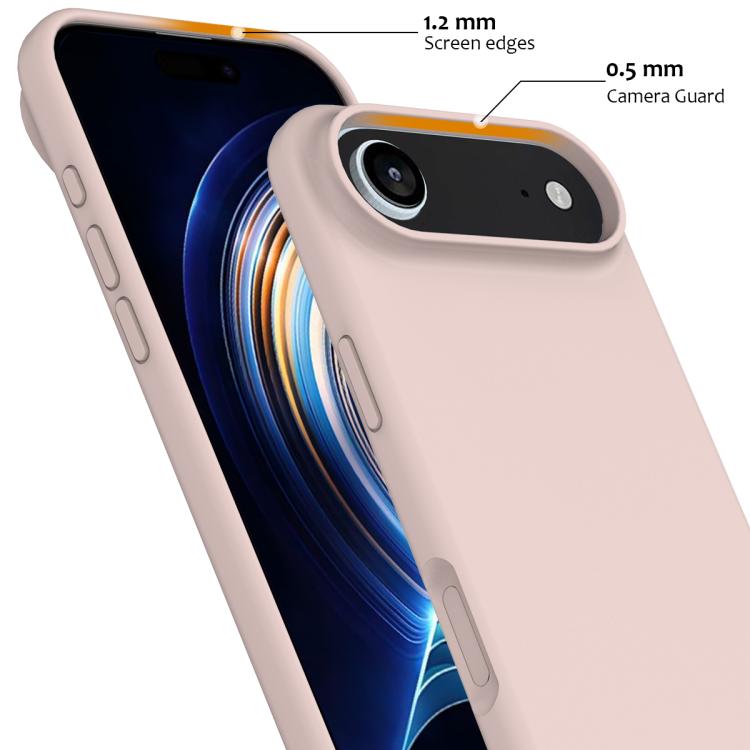 For iPhone Air Shockproof Silicone Magsafe Phone Case(Sand Pink) - iPhone Air Cases by buy2fix | Online Shopping UK | buy2fix