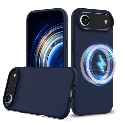 For iPhone Air Shockproof Silicone Magsafe Phone Case(Navy Blue) - iPhone Air Cases by buy2fix | Online Shopping UK | buy2fix