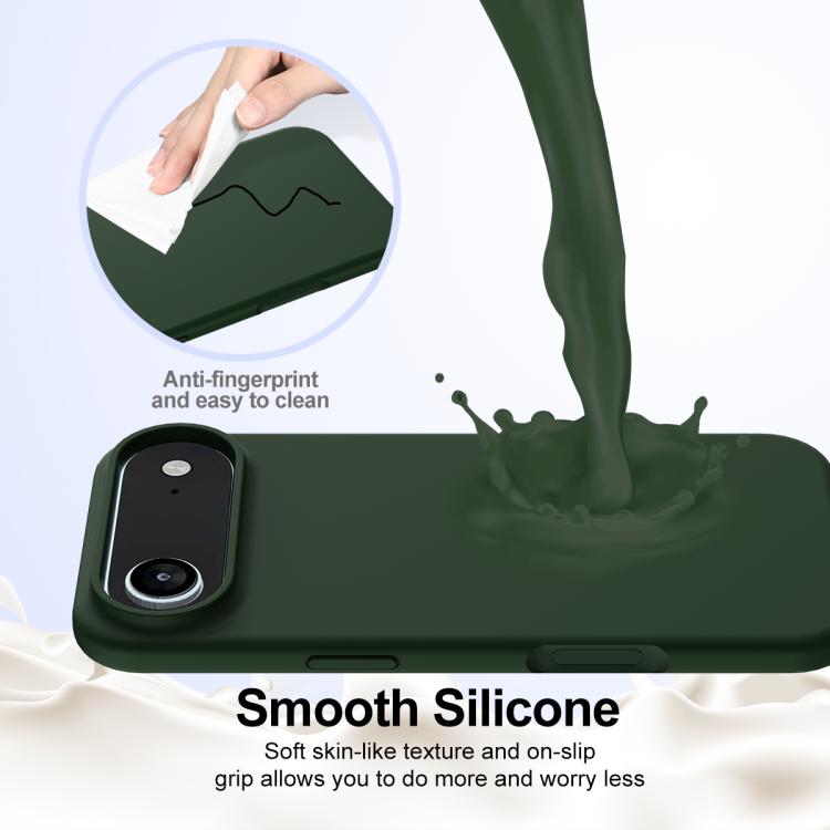For iPhone Air Shockproof Silicone Magsafe Phone Case(Dark Green) - iPhone Air Cases by buy2fix | Online Shopping UK | buy2fix