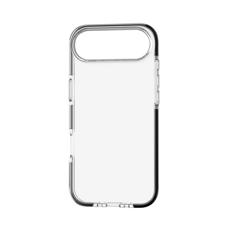For iPhone Air Two-color Shockproof High Transparency TPU Phone Case(Black) - iPhone Air Cases by buy2fix | Online Shopping UK | buy2fix
