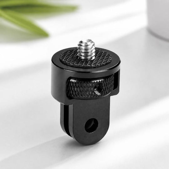 1/4 inch Screw Adjustable Metal Action Camera Adapter(Black)