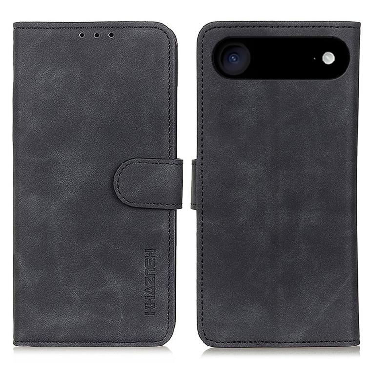 For iPhone Air KHAZNEH Retro Texture Leather Phone Case(Black) - iPhone Air Cases by buy2fix | Online Shopping UK | buy2fix