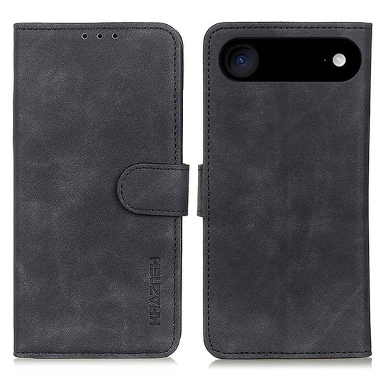 For iPhone Air KHAZNEH Retro Texture Leather Phone Case(Black) - iPhone Air Cases by buy2fix | Online Shopping UK | buy2fix
