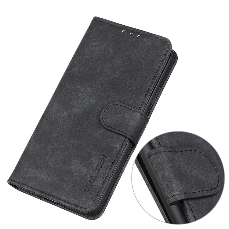 For iPhone Air KHAZNEH Retro Texture Leather Phone Case(Black) - iPhone Air Cases by buy2fix | Online Shopping UK | buy2fix