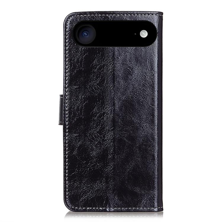 For iPhone Air Retro Crazy Horse Texture Horizontal Flip Leather Phone Case(Black) - iPhone Air Cases by buy2fix | Online Shopping UK | buy2fix