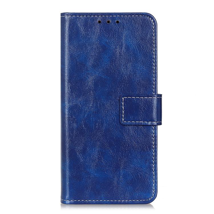 For iPhone Air Retro Crazy Horse Texture Horizontal Flip Leather Phone Case(Blue) - iPhone Air Cases by buy2fix | Online Shopping UK | buy2fix