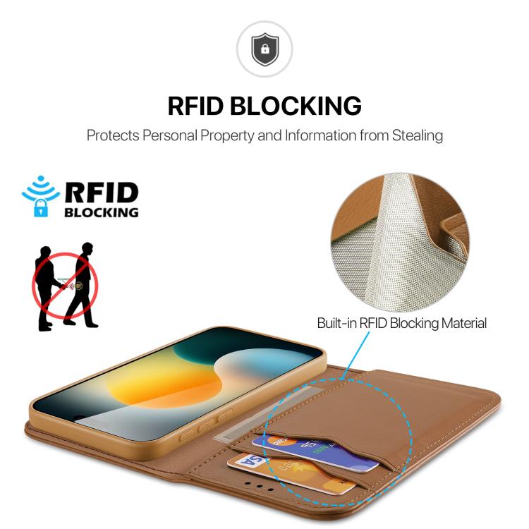 For iPhone 17 Pro Max DUX DUCIS Hivo Series Cowhide + PU + TPU Flip Phone Case(Brown) - iPhone 17 Pro Max Cases by DUX DUCIS | Online Shopping UK | buy2fix