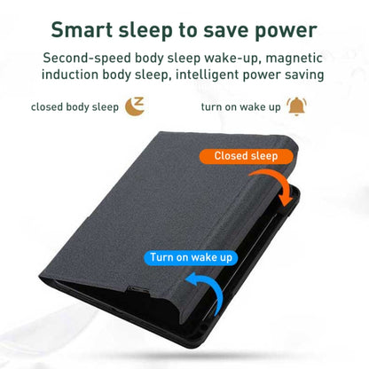 For iPad 10th Gen 10.9 2022 Integrated Bluetooth Keyboard Leather Case with Backlight & Touchpad(Black) by buy2fix