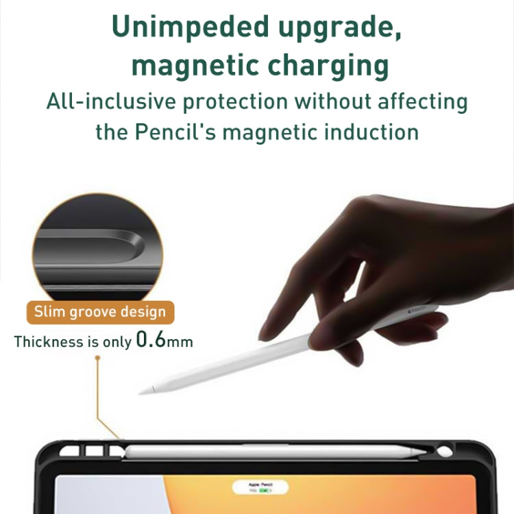 For iPad 10th Gen 10.9 2022 Integrated Bluetooth Keyboard Leather Case with Backlight & Touchpad(Black) by buy2fix