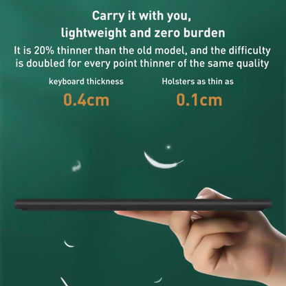 For iPad 10th Gen 10.9 2022 Integrated Bluetooth Keyboard Leather Case with Backlight & Touchpad(Black) by buy2fix