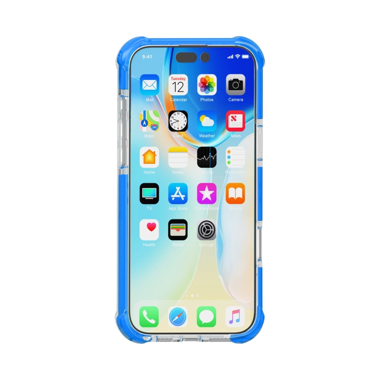 For iPhone 16 Pro Max Four-corner Shockproof TPU + Acrylic Phone Case(Blue) - iPhone 16 Pro Max Cases by buy2fix | Online Shopping UK | buy2fix