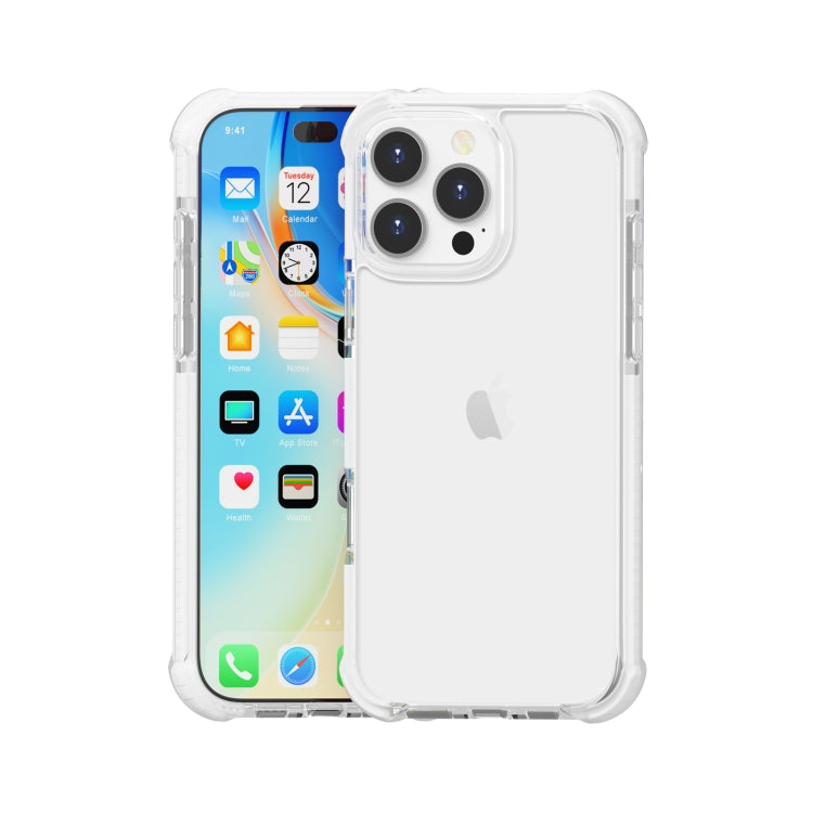 For iPhone 16 Pro Four-corner Shockproof TPU + Acrylic Phone Case(Transparent) - iPhone 16 Pro Cases by buy2fix | Online Shopping UK | buy2fix