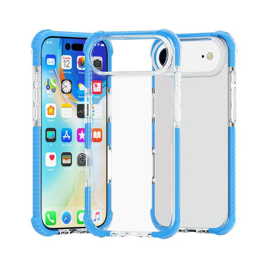 For iPhone Air Four-corner Shockproof TPU Hybrid Acrylic Phone Case(Blue) - iPhone Air Cases by buy2fix | Online Shopping UK | buy2fix