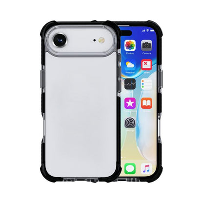 For iPhone Air Four-corner Shockproof TPU Hybrid Acrylic Phone Case(Black) - iPhone Air Cases by buy2fix | Online Shopping UK | buy2fix