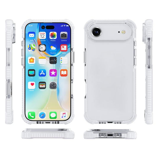 For iPhone Air Four-corner Shockproof TPU Hybrid Acrylic Phone Case(Transparent) - iPhone Air Cases by buy2fix | Online Shopping UK | buy2fix