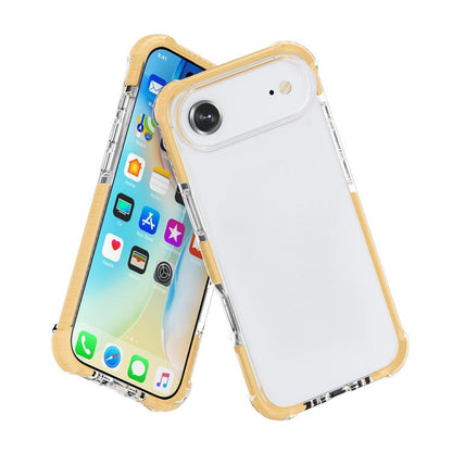 For iPhone Air Four-corner Shockproof TPU Hybrid Acrylic Phone Case(Gold) - iPhone Air Cases by buy2fix | Online Shopping UK | buy2fix
