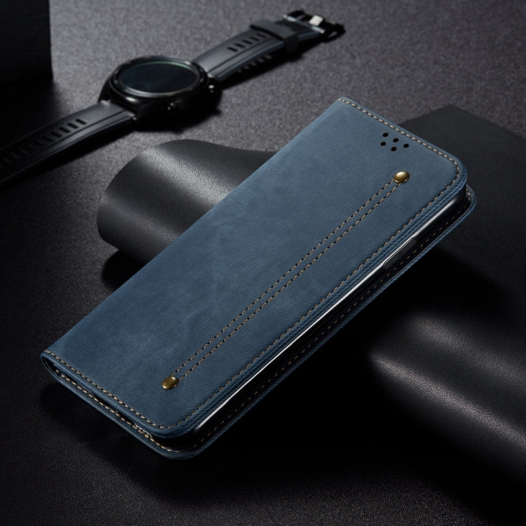 For Honor 90 GT Denim Texture Flip Leather Phone Case(Blue) - Honor Cases by buy2fix | Online Shopping UK | buy2fix