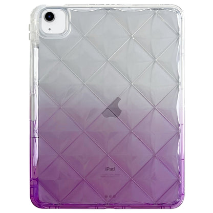 For iPad Air 11 2024 / iPad Pro 11 Gradient Diamond Plaid TPU Tablet Case(Gradient Purple) - iPad Pro 11 (2022/2021) Cases by buy2fix | Online Shopping UK | buy2fix