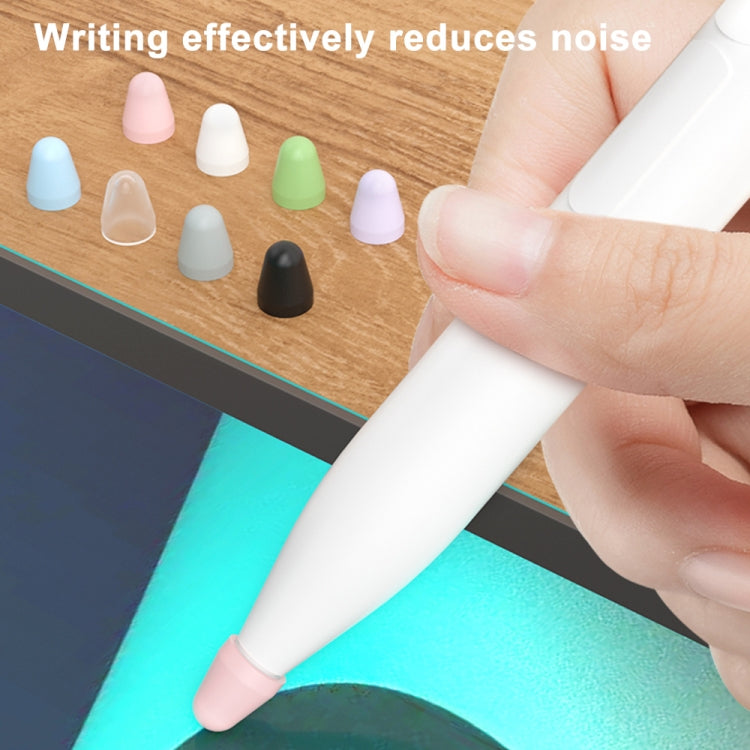 For Xiaomi Stylus Pen 2 8pcs / Set Silicone Wear-resistant Stylus Nib Cover(Grey) - Pencil Accessories by buy2fix | Online Shopping UK | buy2fix