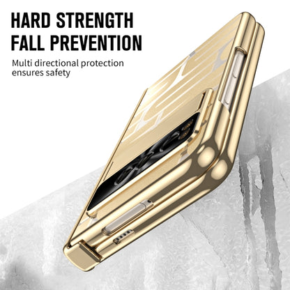 For Google Pixel Fold Integrated Electroplating Folding Phone Case(Gold) by buy2fix