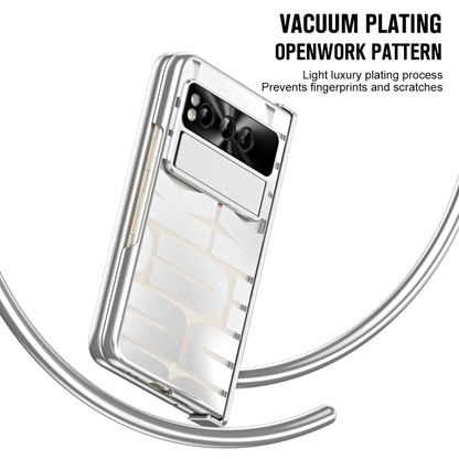 For Google Pixel Fold Integrated Electroplating Folding Phone Case(Silver) - Google Cases by buy2fix | Online Shopping UK | buy2fix