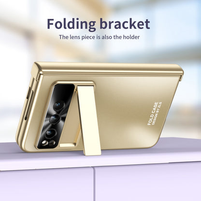 For Google Pixel Fold Integrated Electroplating Folding All-inclusive Phone Case(Gold) - Google Cases by buy2fix | Online Shopping UK | buy2fix