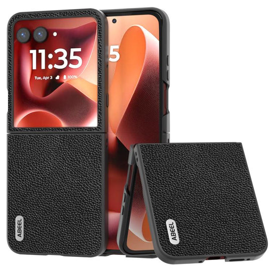 For Motorola Razr 60 Ultra ABEEL Black Edge Genuine Mino Phone Case(Black)