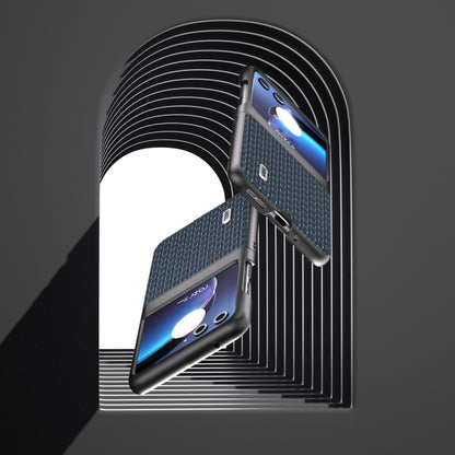 For Motorola Razr 40 Ultra Genuine Luxury ABEEL Black Edge Phone Case(Royal Blue) by buy2fix