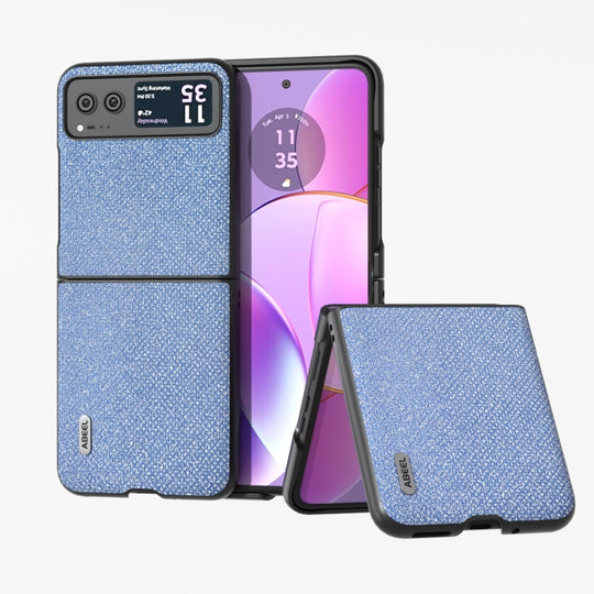 For Motorola Razr 40 ABEEL Diamond Series Black Edge Phone Case(Sapphire Blue)