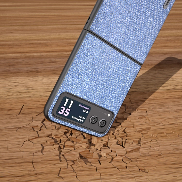 For Motorola Razr 40 ABEEL Diamond Series Black Edge Phone Case(Sapphire Blue) by buy2fix