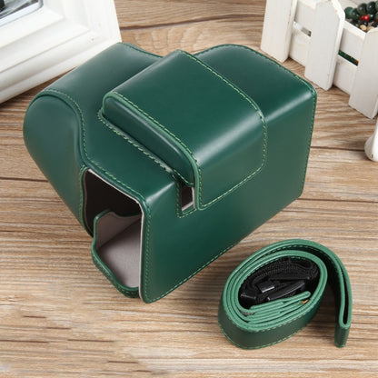 For Canon EOS R50 Full Body Magnetic Leather Camera Case Bag with Strap, Regular Edition(Green) by buy2fix