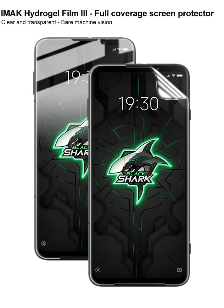 For Xiaomi Black Shark 3 2 PCS IMAK Hydrogel Film III Full Coverage Screen Protector -  by imak | Online Shopping UK | buy2fix