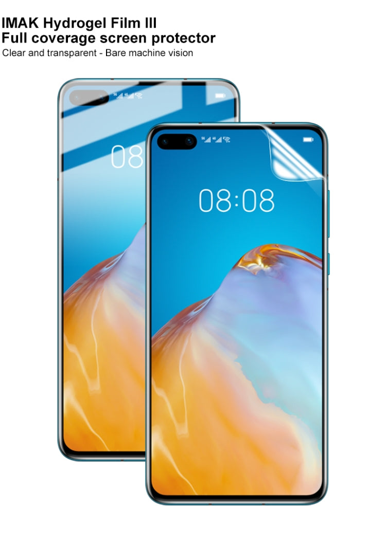 For Huawei P40 2 PCS IMAK Hydrogel Film III Full Coverage Screen Protector - Huawei Tempered Glass by imak | Online Shopping UK | buy2fix