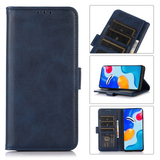For OnePlus 12 Cow Texture Leather Phone Case(Blue) by buy2fix