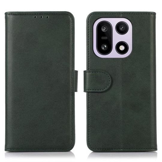 For OnePlus 15 Cow Texture Leather Phone Case(Green)