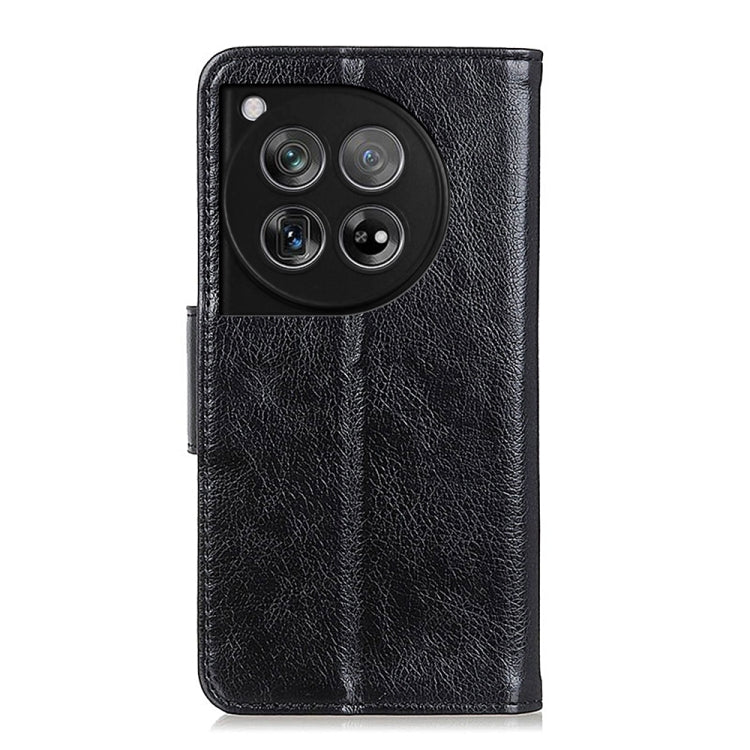 For OnePlus 12 Nappa Texture Leather Phone Case(Black) by buy2fix