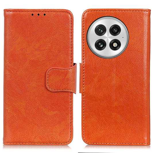 For OnePlus 13 Nappa Texture Leather Phone Case(Orange) by buy2fix