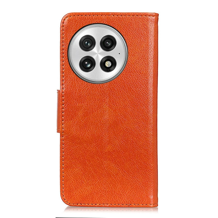 For OnePlus 13 Nappa Texture Leather Phone Case(Orange) by buy2fix