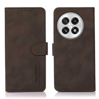 For OnePlus 13 KHAZNEH Matte Texture Leather Phone Case(Brown) by buy2fix