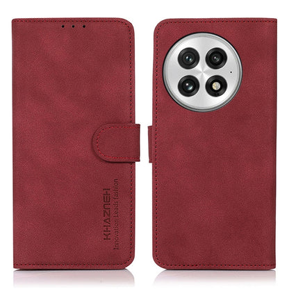 For OnePlus 13 KHAZNEH Matte Texture Leather Phone Case(Red) by buy2fix