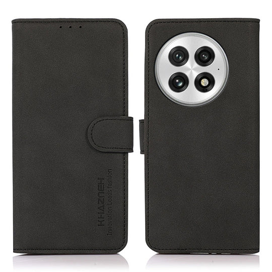 For OnePlus 13 KHAZNEH Matte Texture Leather Phone Case(Black)