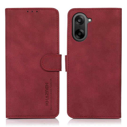 For OnePlus Nord CE5 KHAZNEH Matte Texture Leather Phone Case(Red)