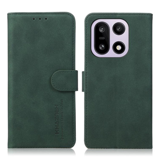 For OnePlus 15 KHAZNEH Matte Texture Leather Phone Case(Green)