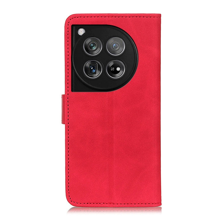 For OnePlus 12 KHAZNEH Retro Texture Leather Phone Case(Red) by buy2fix
