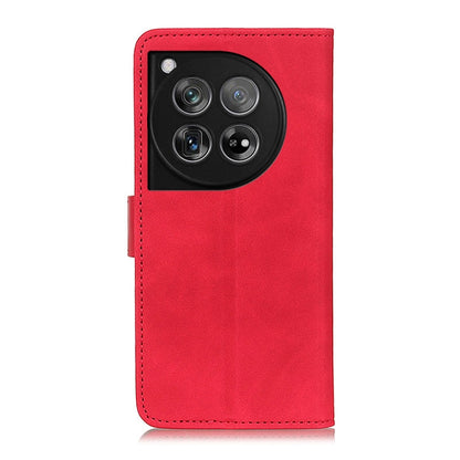 For OnePlus 12 KHAZNEH Retro Texture Leather Phone Case(Red) by buy2fix