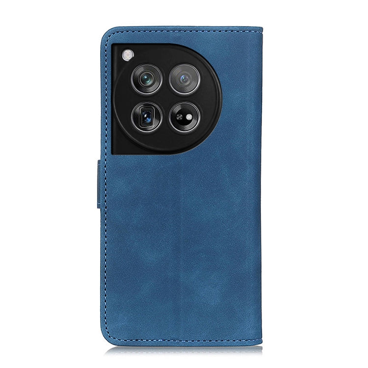 For OnePlus 12 KHAZNEH Retro Texture Leather Phone Case(Blue) by buy2fix